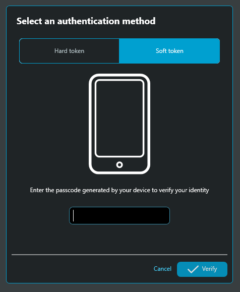 Authentication mode