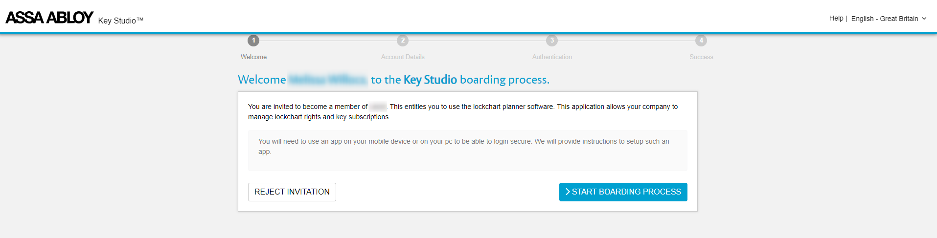 Boarding process